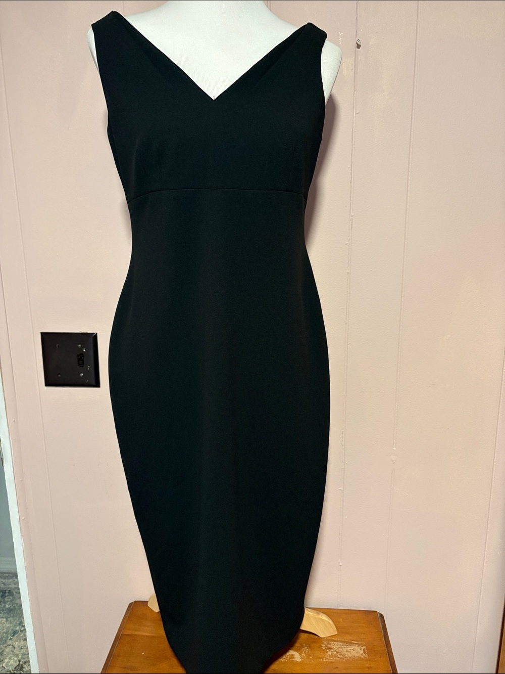 Calvin Klein Black V-Neck Maxi Dress